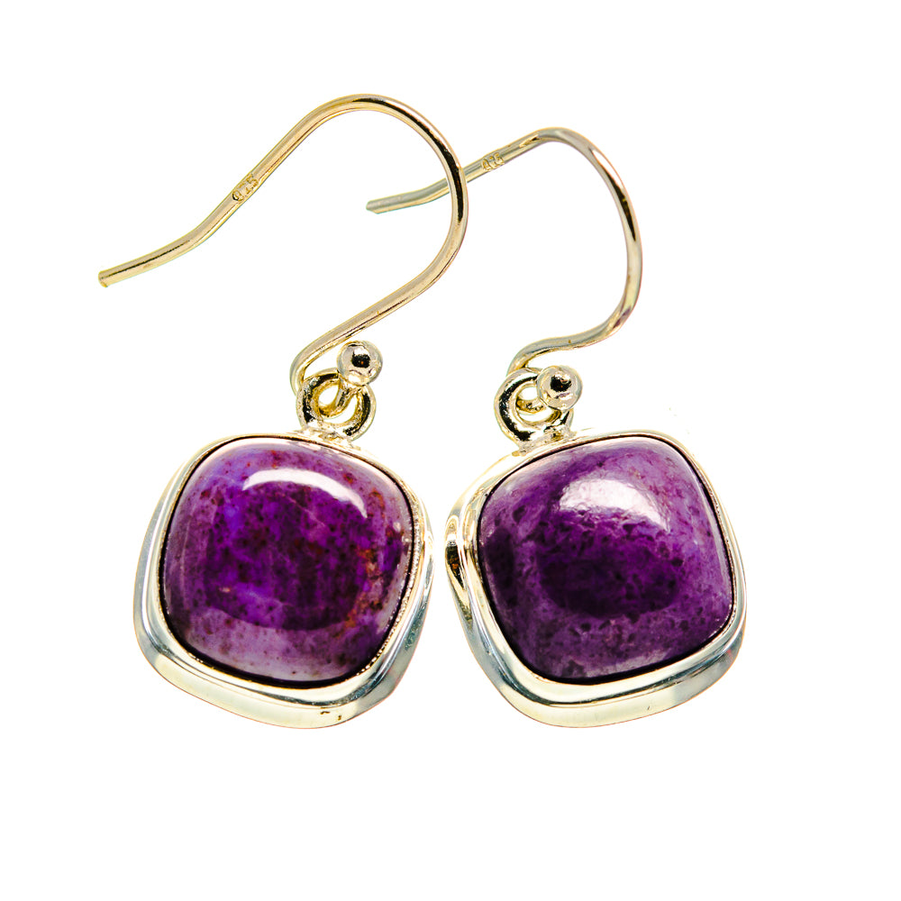 Charoite Earrings handcrafted by Ana Silver Co - EARR409216