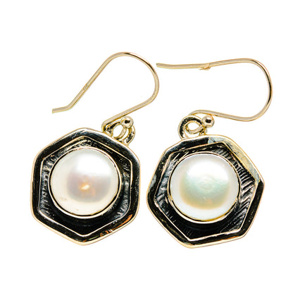 Cultured Pearl Earrings handcrafted by Ana Silver Co - EARR409263