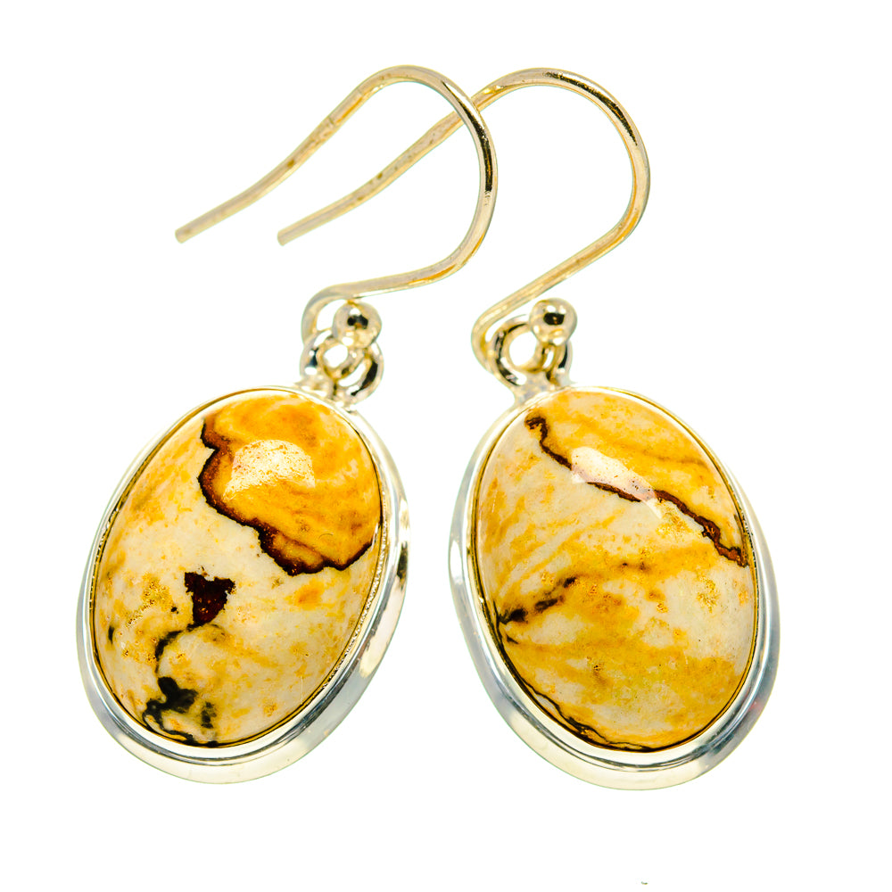 Picture Jasper Earrings handcrafted by Ana Silver Co - EARR409324