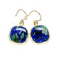 Azurite Earrings handcrafted by Ana Silver Co - EARR409664