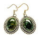 Green Moss Agate Earrings handcrafted by Ana Silver Co - EARR409666
