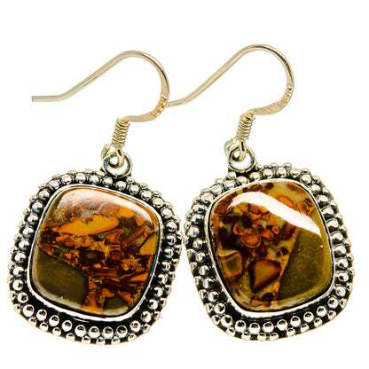 Chert Breccia Earrings handcrafted by Ana Silver Co - EARR409890