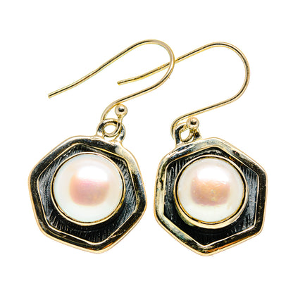 Cultured Pearl Earrings handcrafted by Ana Silver Co - EARR409903