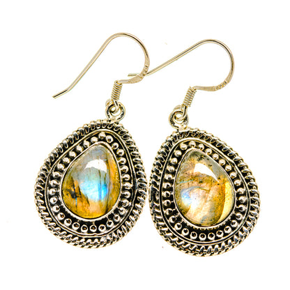 Labradorite Earrings handcrafted by Ana Silver Co - EARR410169
