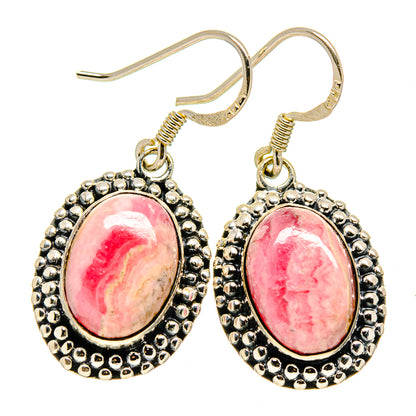 Rhodochrosite Earrings handcrafted by Ana Silver Co - EARR410474