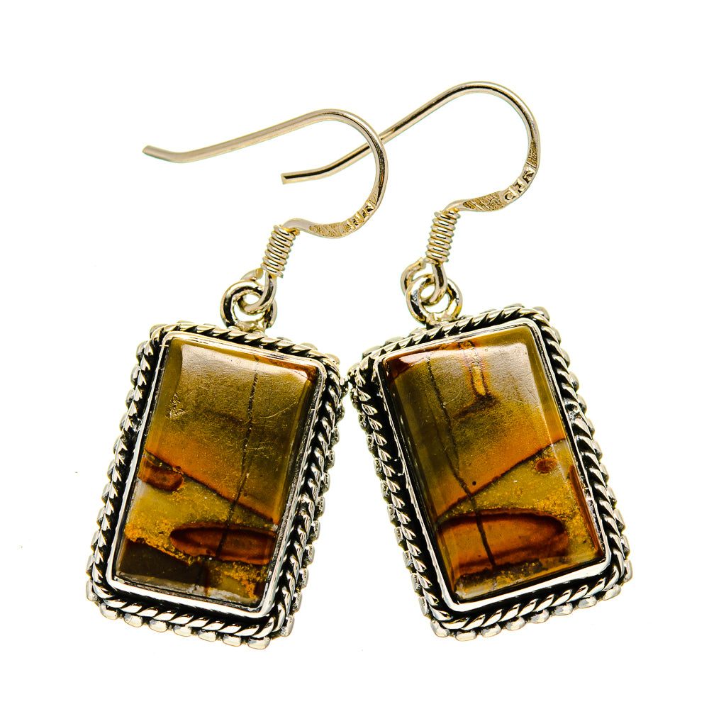 Chert Breccia Earrings handcrafted by Ana Silver Co - EARR410566