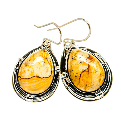 Picture Jasper Earrings handcrafted by Ana Silver Co - EARR410709