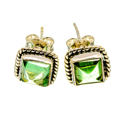 Green Tourmaline Earrings handcrafted by Ana Silver Co - EARR410726