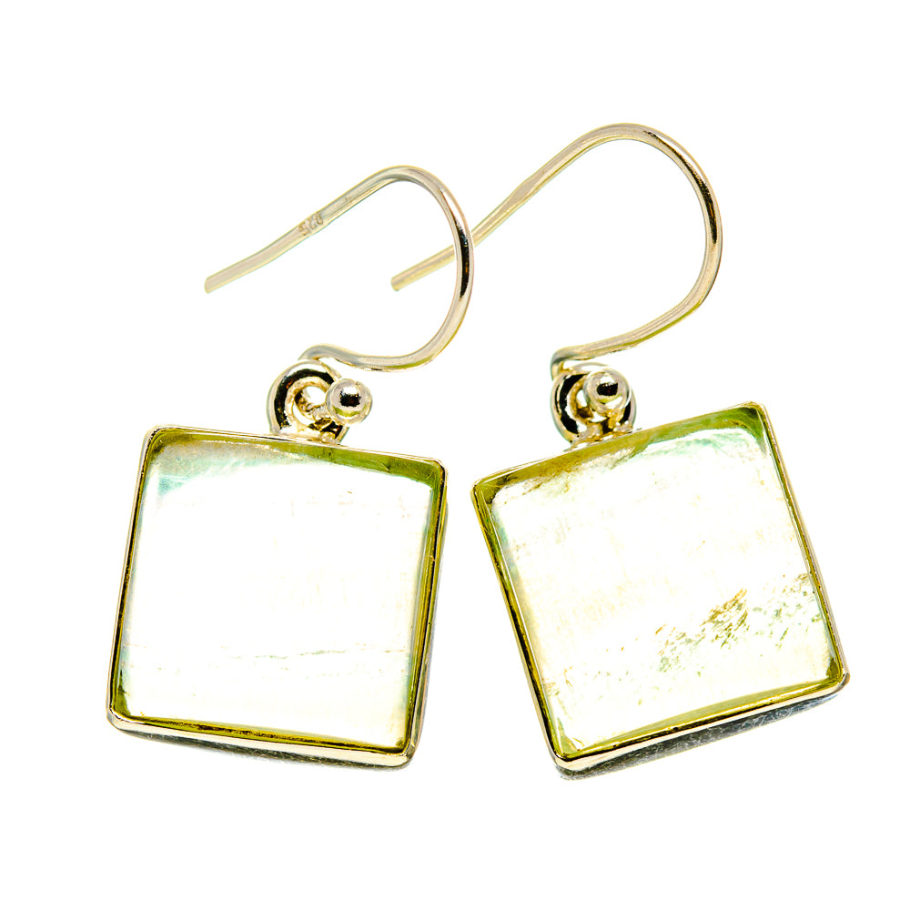 Green Fluorite Earrings handcrafted by Ana Silver Co - EARR410809