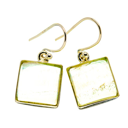 Green Fluorite Earrings handcrafted by Ana Silver Co - EARR410809