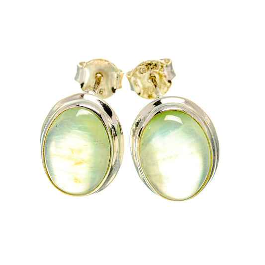 Green Fluorite Earrings handcrafted by Ana Silver Co - EARR410846