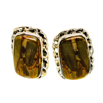 Chert Breccia Earrings handcrafted by Ana Silver Co - EARR410891