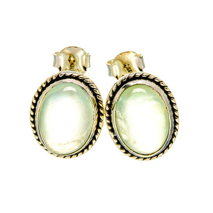 Prehnite Earrings handcrafted by Ana Silver Co - EARR411132