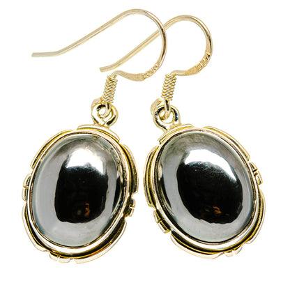 Hematite Earrings handcrafted by Ana Silver Co - EARR411169