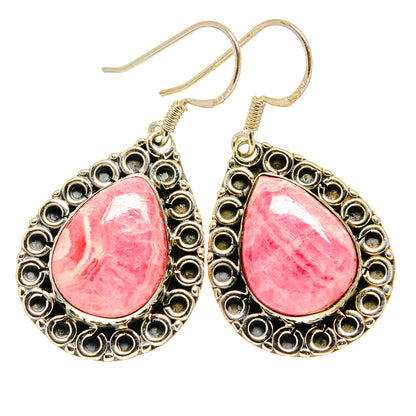 Rhodochrosite Earrings handcrafted by Ana Silver Co - EARR411172