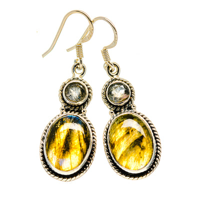 Labradorite Earrings handcrafted by Ana Silver Co - EARR411213