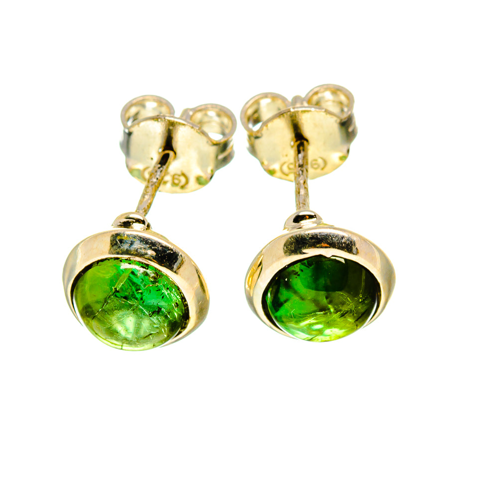 Green Tourmaline Earrings handcrafted by Ana Silver Co - EARR411229