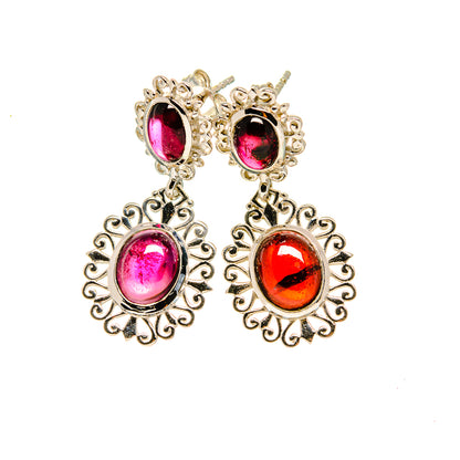 Garnet Earrings handcrafted by Ana Silver Co - EARR411231