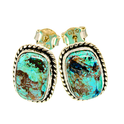 Azurite Earrings handcrafted by Ana Silver Co - EARR411294