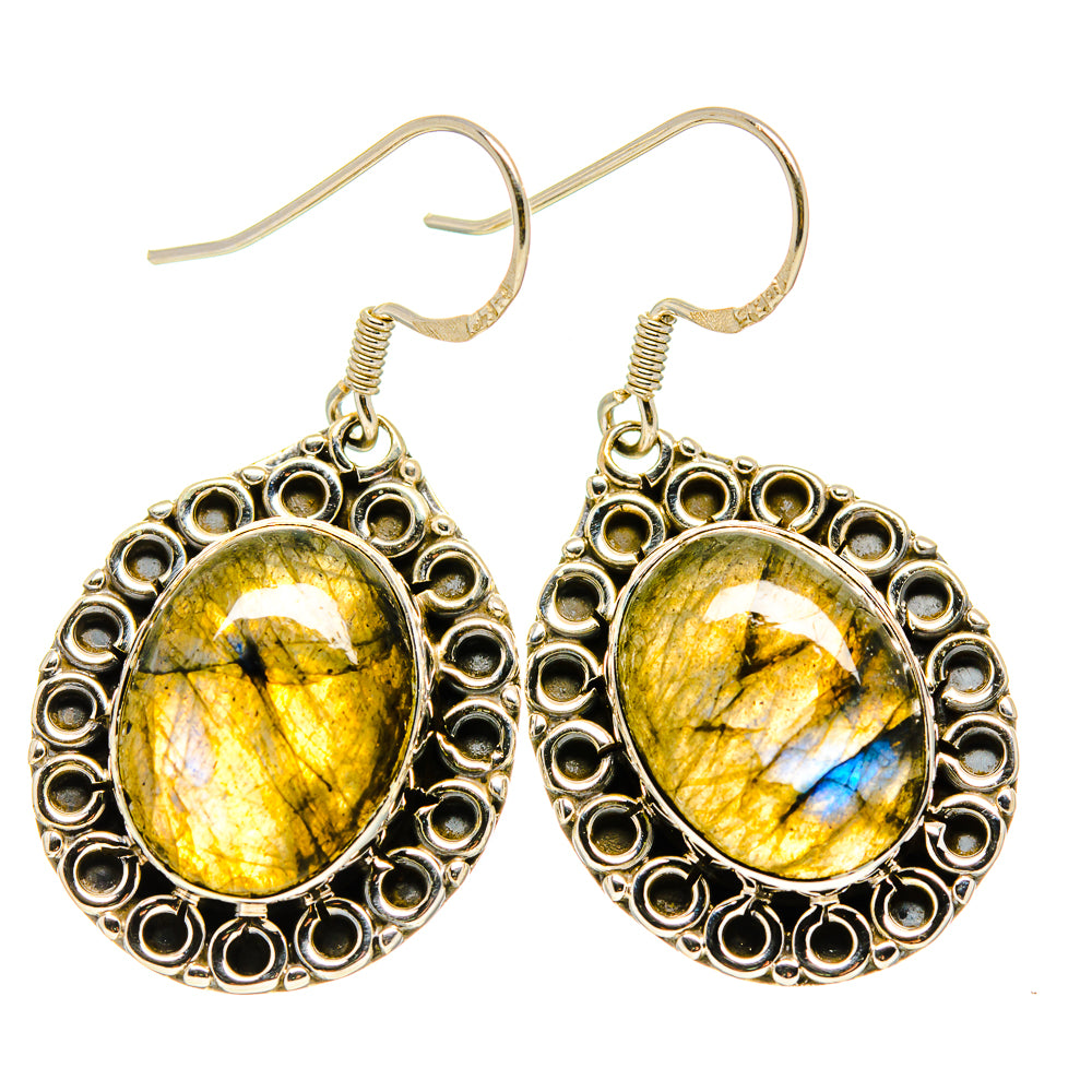 Labradorite Earrings handcrafted by Ana Silver Co - EARR411316