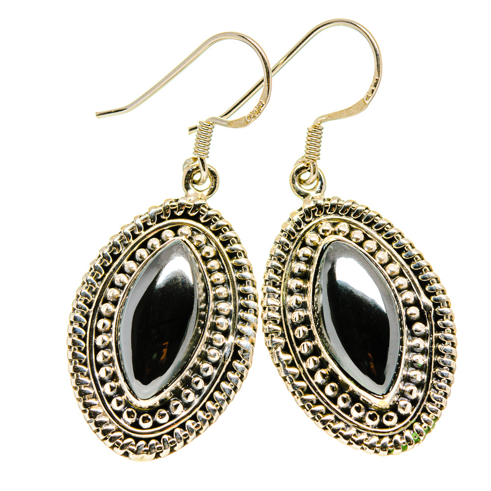 Hematite Earrings handcrafted by Ana Silver Co - EARR411459