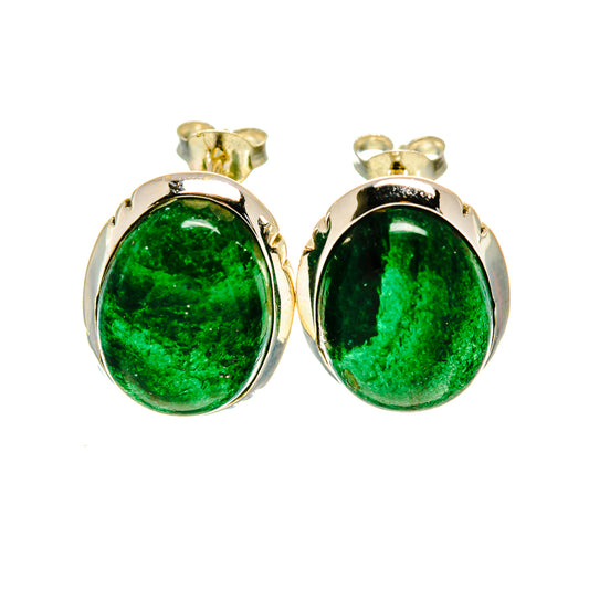 Green Aventurine Earrings handcrafted by Ana Silver Co - EARR411486