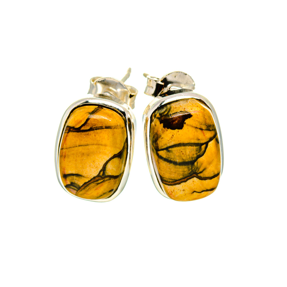 Picture Jasper Earrings handcrafted by Ana Silver Co - EARR411578