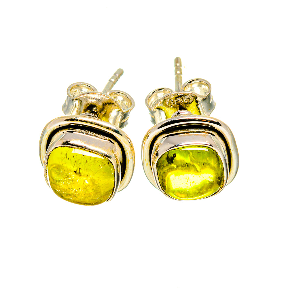 Green Tourmaline Earrings handcrafted by Ana Silver Co - EARR411591