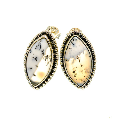 Dendritic Opal Earrings handcrafted by Ana Silver Co - EARR411623