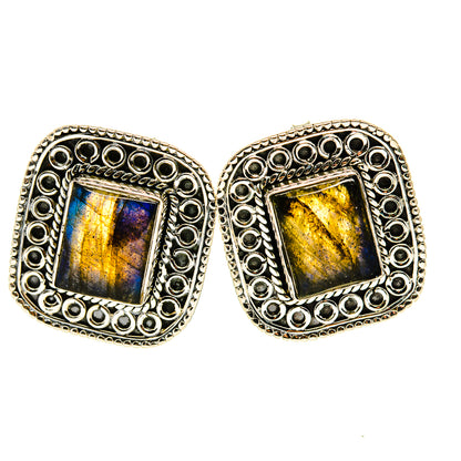 Labradorite Earrings handcrafted by Ana Silver Co - EARR411625