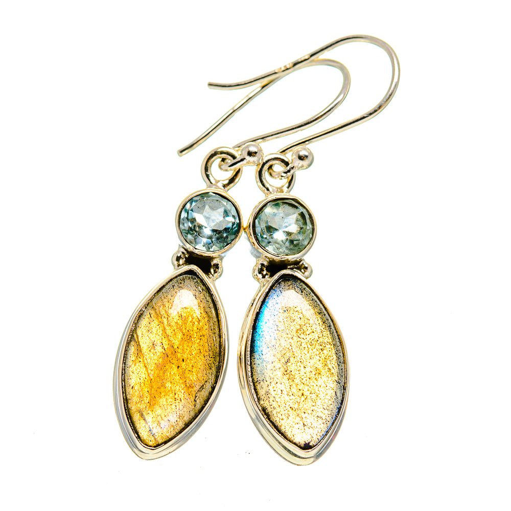 Labradorite Earrings handcrafted by Ana Silver Co - EARR411659