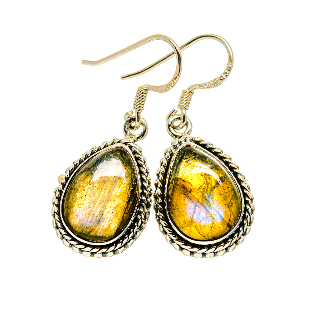 Labradorite Earrings handcrafted by Ana Silver Co - EARR411707
