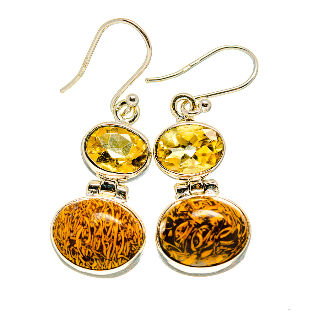 Chert Breccia Earrings handcrafted by Ana Silver Co - EARR411714