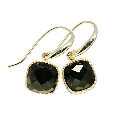 Black Onyx Earrings handcrafted by Ana Silver Co - EARR411736