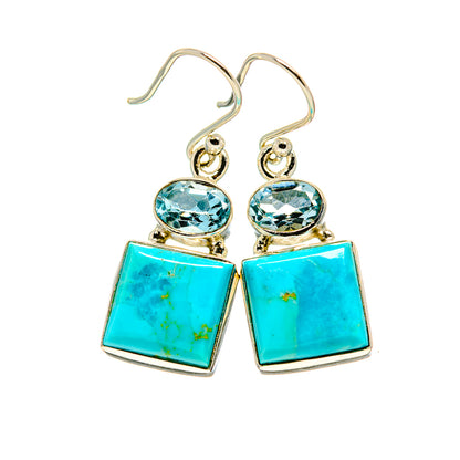 Arizona Turquoise Earrings handcrafted by Ana Silver Co - EARR411738