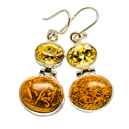 Chert Breccia Earrings handcrafted by Ana Silver Co - EARR411767