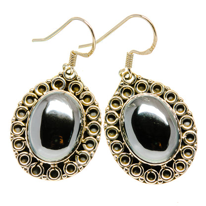 Hematite Earrings handcrafted by Ana Silver Co - EARR411856