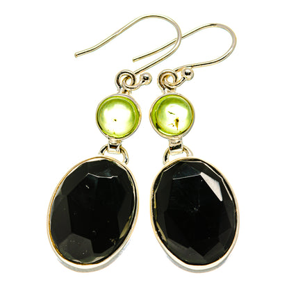 Black Onyx Earrings handcrafted by Ana Silver Co - EARR411869