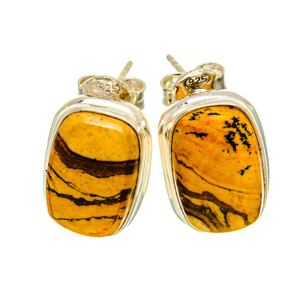 Picture Jasper Earrings handcrafted by Ana Silver Co - EARR411903
