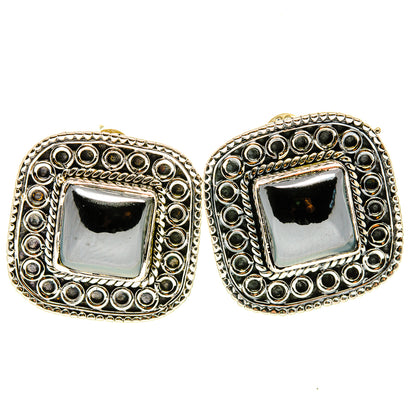 Hematite Earrings handcrafted by Ana Silver Co - EARR411905