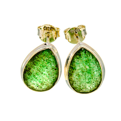 Green Aventurine Earrings handcrafted by Ana Silver Co - EARR411537