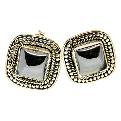 Hematite Earrings handcrafted by Ana Silver Co - EARR411970