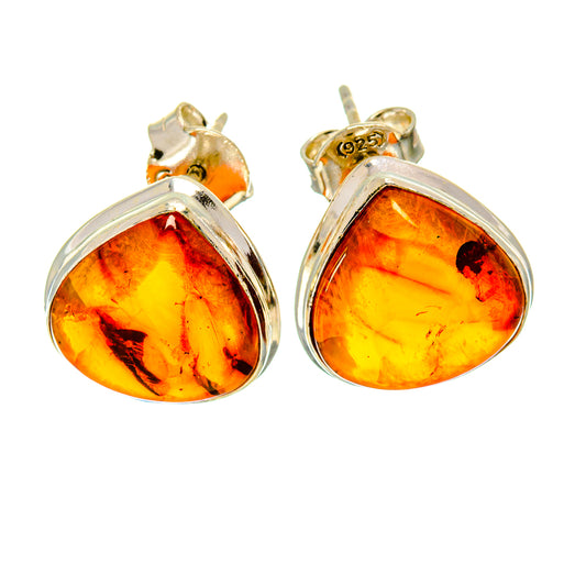 Baltic Amber Earrings handcrafted by Ana Silver Co - EARR411973