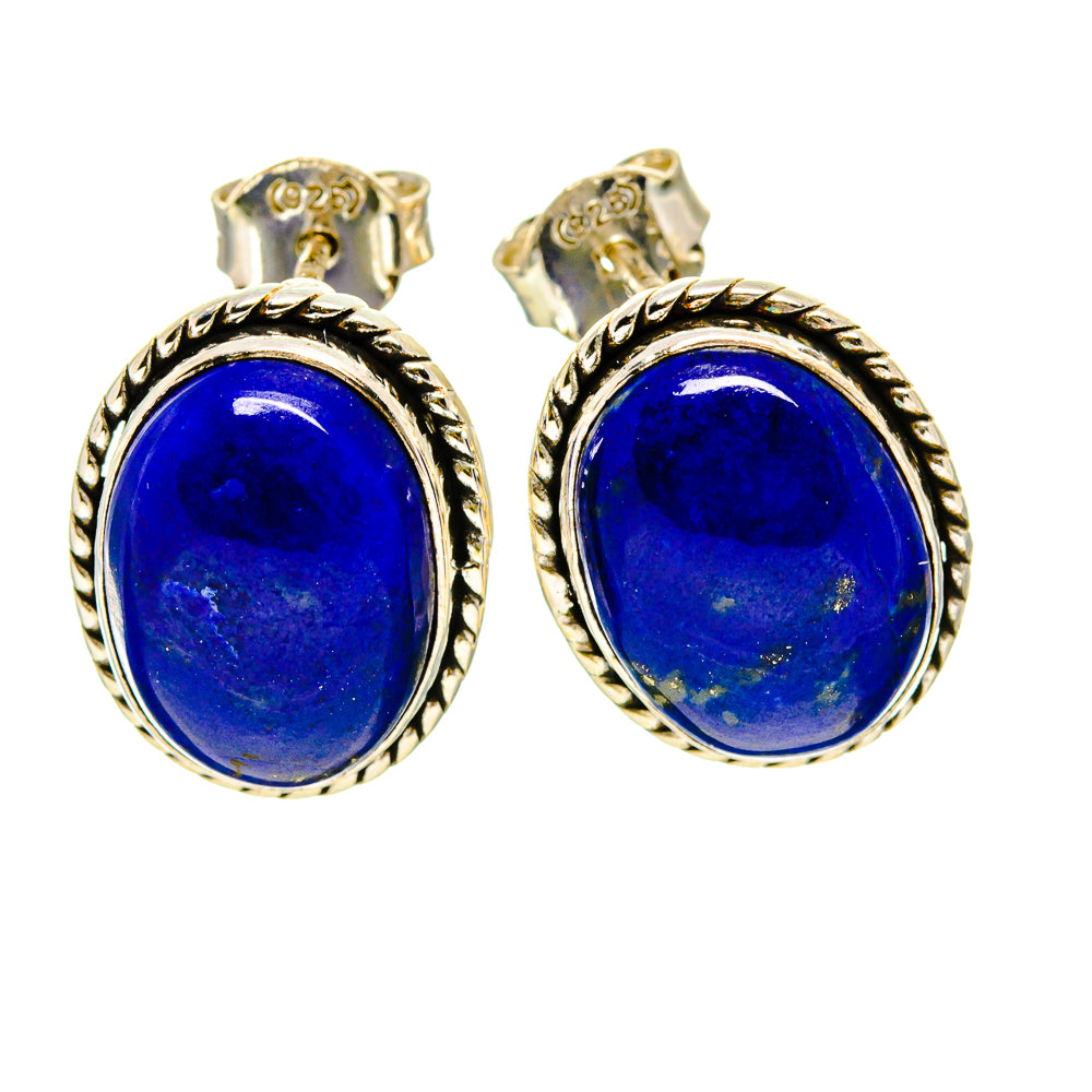 Lapis Lazuli Earrings handcrafted by Ana Silver Co - EARR411974