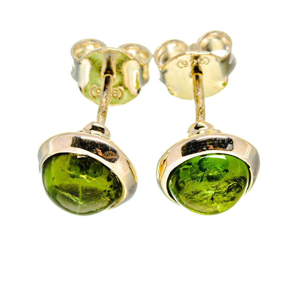 Green Tourmaline Earrings handcrafted by Ana Silver Co - EARR412067