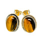 Tiger Eye Earrings handcrafted by Ana Silver Co - EARR412114