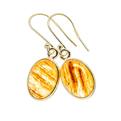 Rutilated Quartz Earrings handcrafted by Ana Silver Co - EARR412126