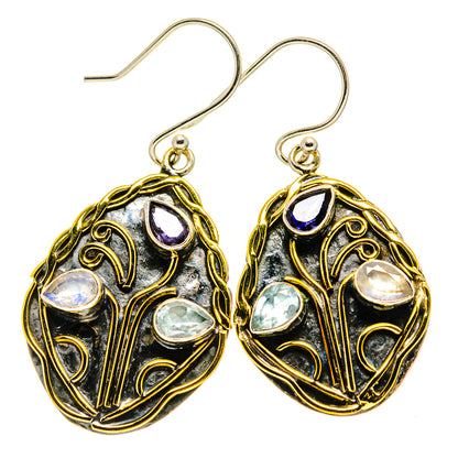 Rainbow Moonstone Earrings handcrafted by Ana Silver Co - EARR412240