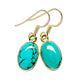 Tibetan Turquoise Earrings handcrafted by Ana Silver Co - EARR412262
