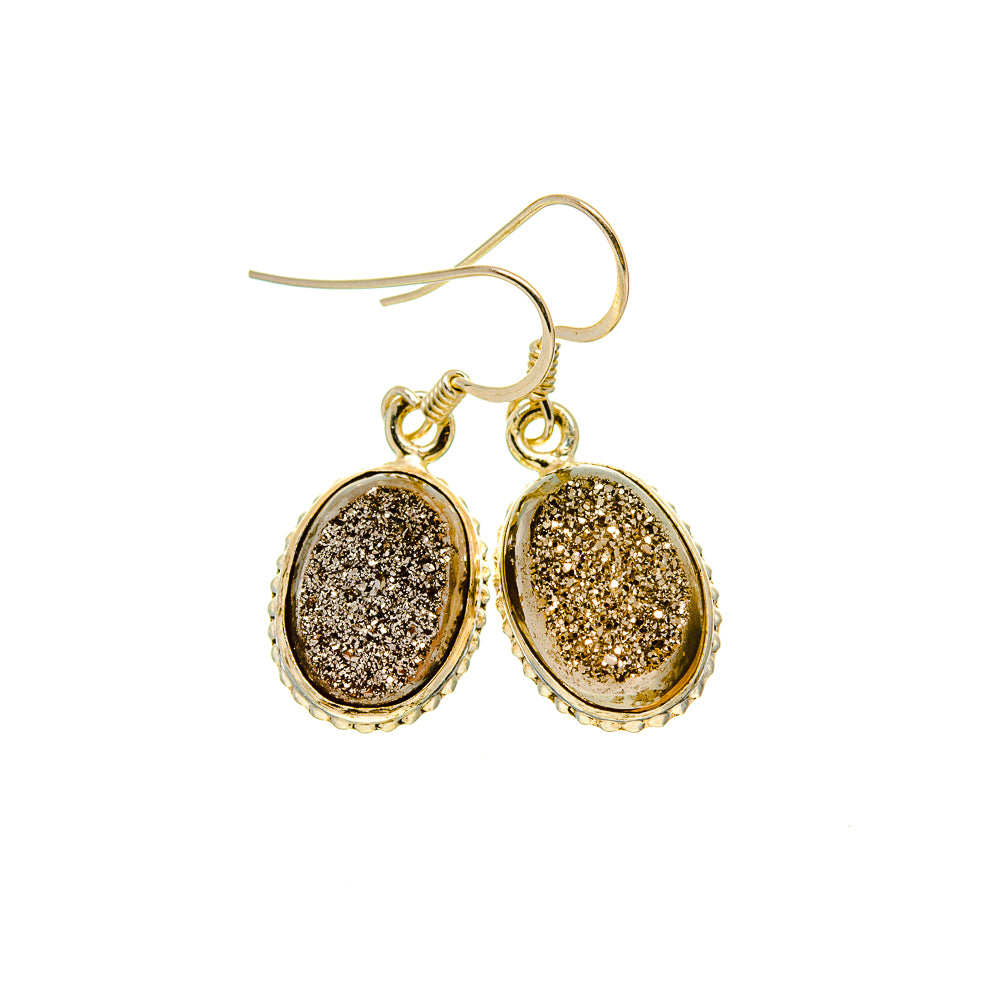 Metallic Druzy Earrings handcrafted by Ana Silver Co - EARR412516